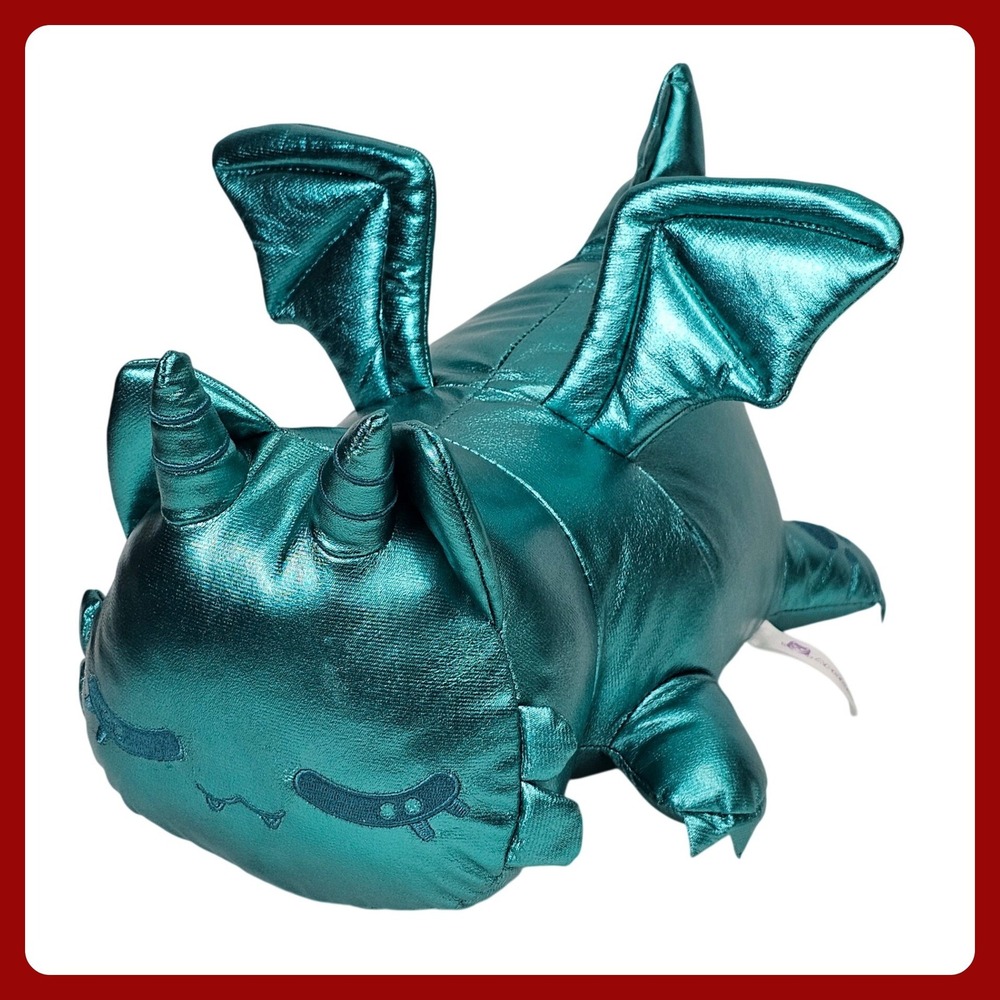 Aphmau Metallic Teal Dragon Plush 8" Stuffed Animal Bonkers‎ Toy Co 2025